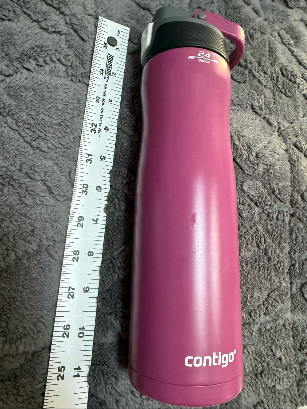 Contigo Berry Pink 24oz Insulated Travel Bottle with Handle